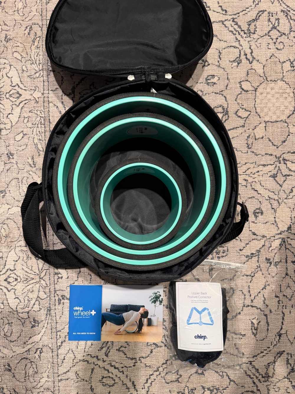 Chirp Wheel+ 3-pack with posture corrector